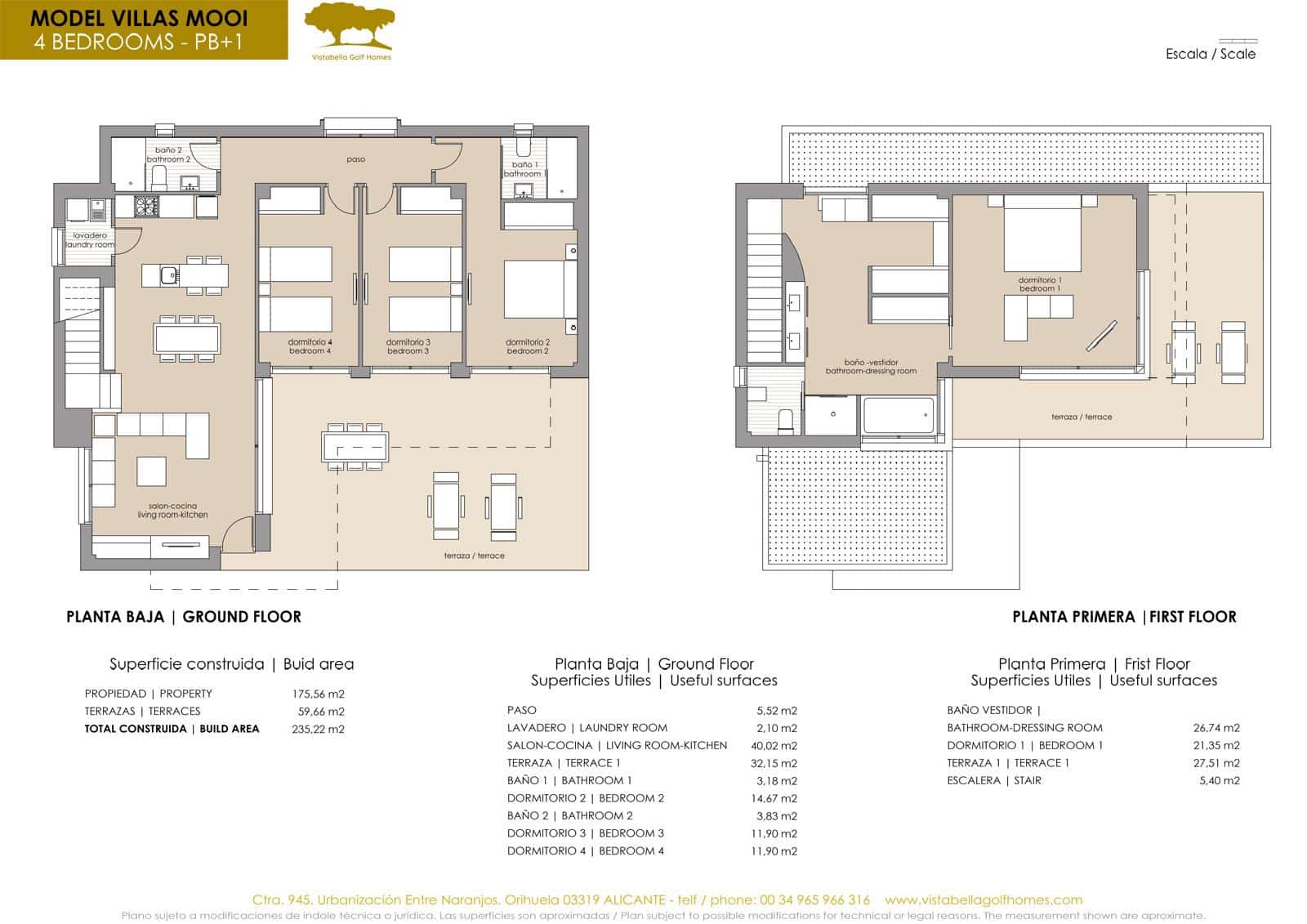 3 soveværelse Villa til salg i Orihuela med swimmingpool - € 469.900 (Ref: 10186001)