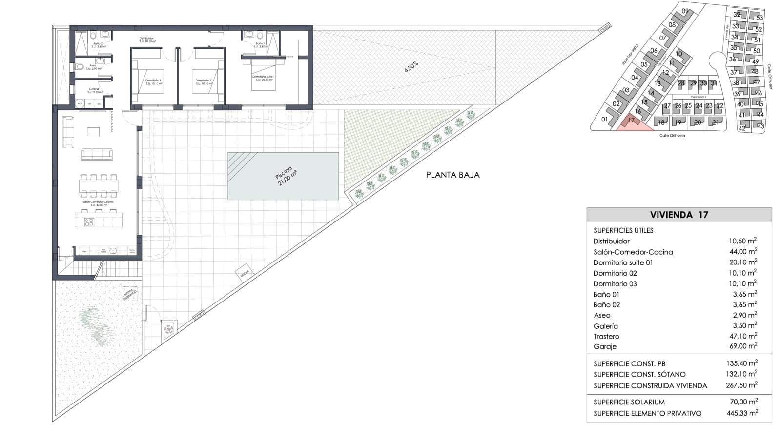 3 slaapkamer Villa te koop in Algorfa met zwembad garage - € 600.000 (Ref: 10186228)
