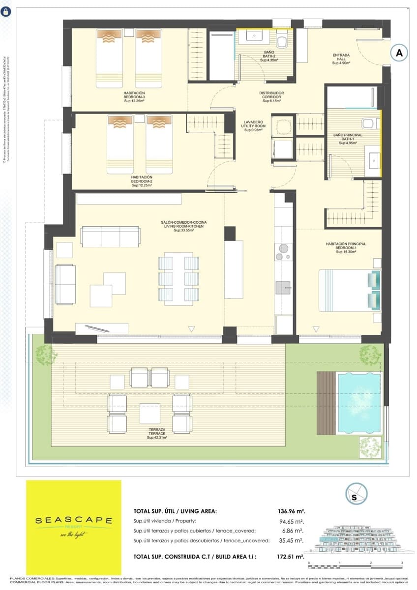 Apartamento de 3 habitaciones en Finestrat en venta con piscina garaje - 485.000 € (Ref: 10085493)