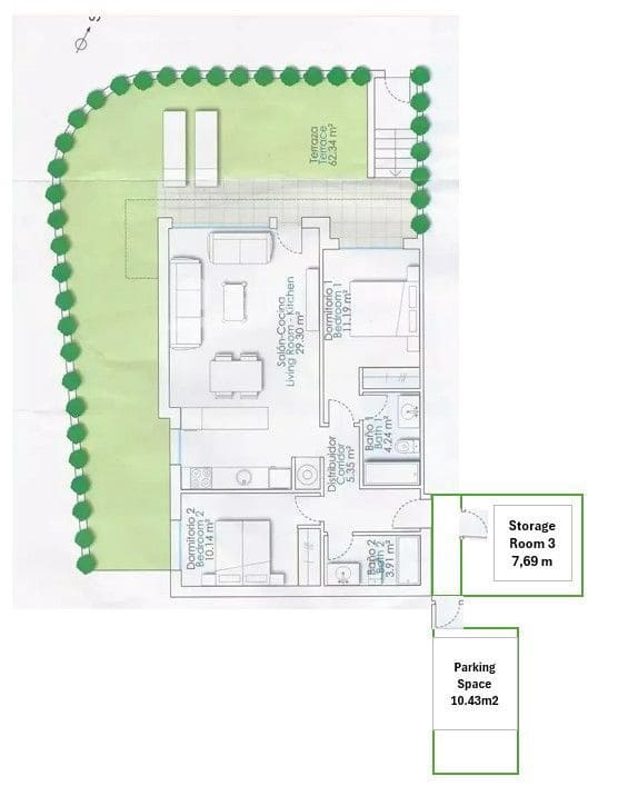 3 chambre Appartement à vendre à Finestrat avec garage - 375 000 € (Ref: 9772709)