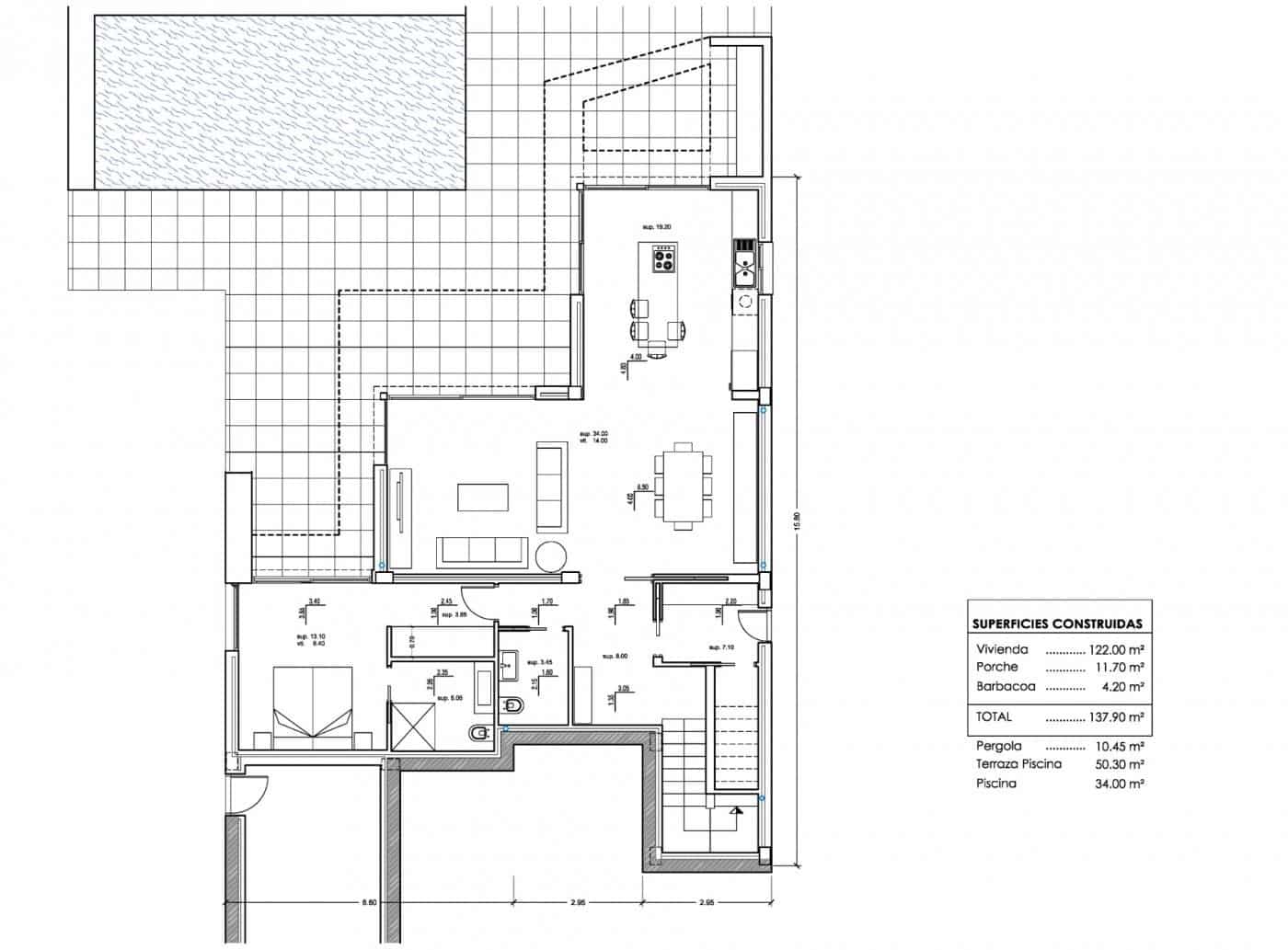 4 sypialnia Willa na sprzedaż w Calpe / Calp z basenem - 1 030 000 € (Ref: 6512468)