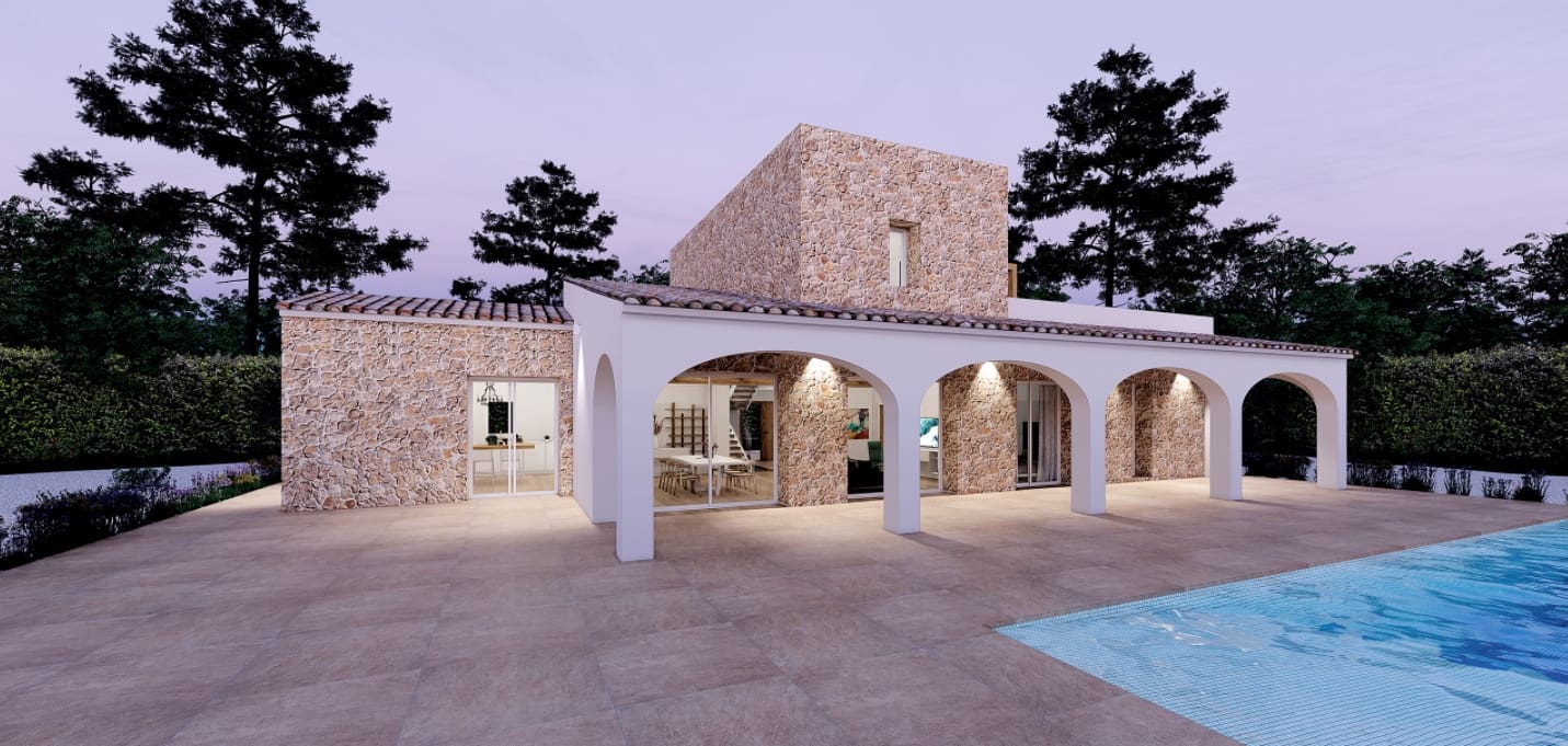 3 sypialnia Finka/Dom wiejski na sprzedaż w Benissa z basenem - 1 650 000 € (Ref: 6700185)