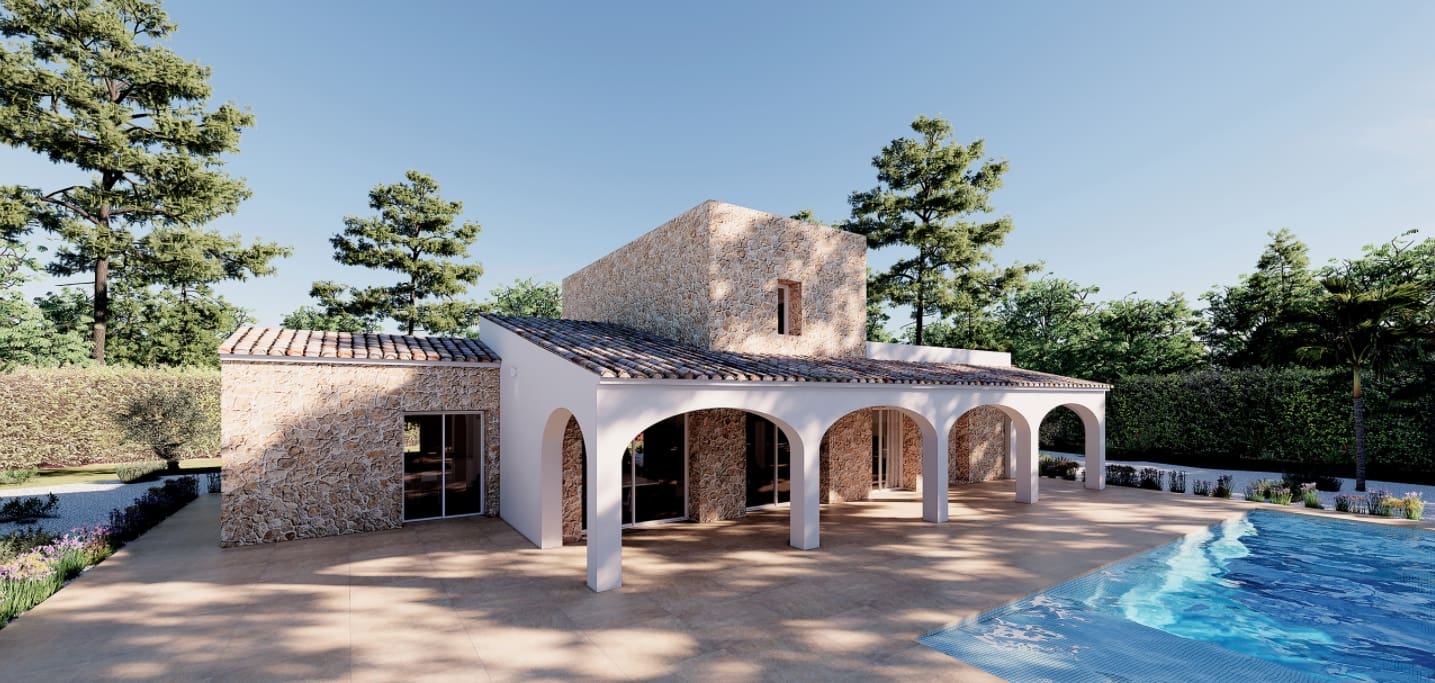 3 sypialnia Finka/Dom wiejski na sprzedaż w Benissa z basenem - 1 650 000 € (Ref: 6700185)