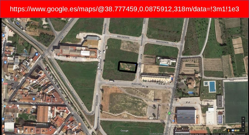 Building Plot for sale in Gata de Gorgos - € 259,000 (Ref: 6910114)