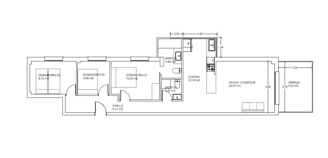 3 chambre Appartement à vendre à Oliva Nova - 220 000 € (Ref: 9382703)