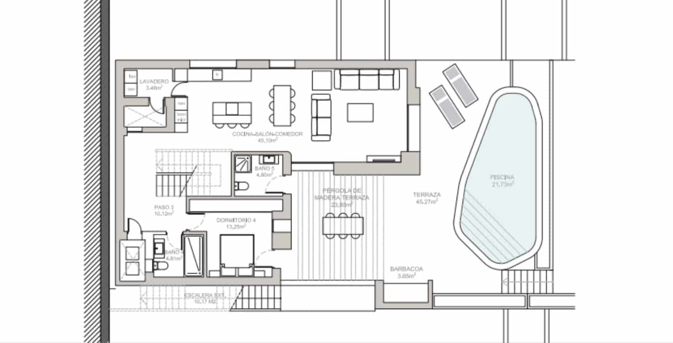 4 makuuhuone Huvila myytävänä paikassa Benissa mukana uima-altaan - 1 150 000 € (Ref: 9448927)