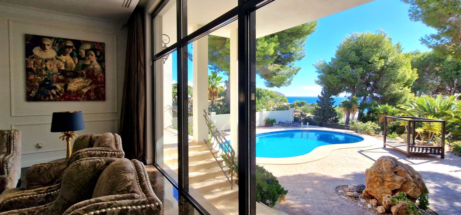 5 bedroom Villa for rent in Moraira with pool garage - € 8,500 (Ref: 9714838)