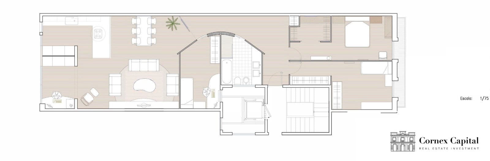 3 quarto Apartamento para arrendar em Barcelona cidade - 2 800 € (Ref: 10091537)