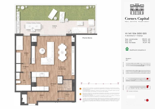 4 soverom Leilighet til salgs i Sant Andreu, Barcelona by med svømmebasseng garasje - € 890 000 (Ref: 10166738)