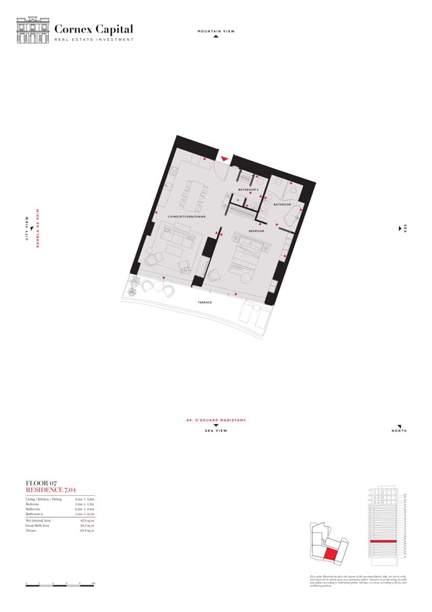 1 chambre Appartement à vendre à Barcelone ville avec piscine garage - 1 241 000 € (Ref: 10172797)