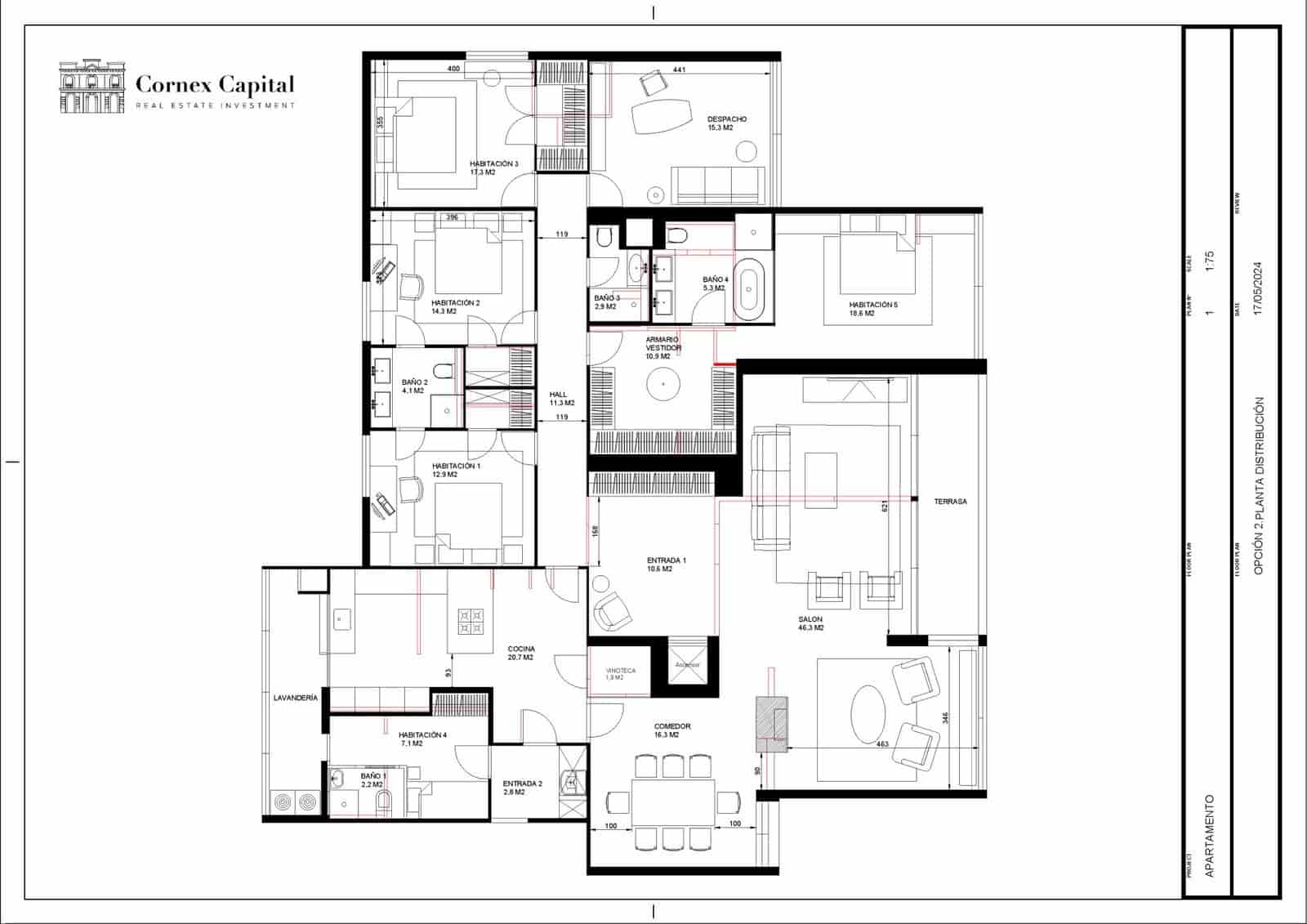 5 quarto Apartamento para venda em Barcelona cidade com garagem - 2 800 000 € (Ref: 8432690)