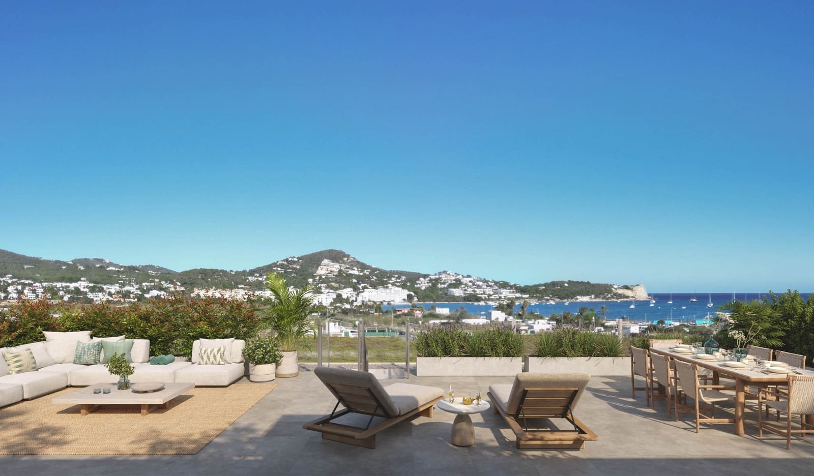 3 soveværelse Lejlighed til salg i Ibiza by med swimmingpool garage - € 3.779.310 (Ref: 8445959)