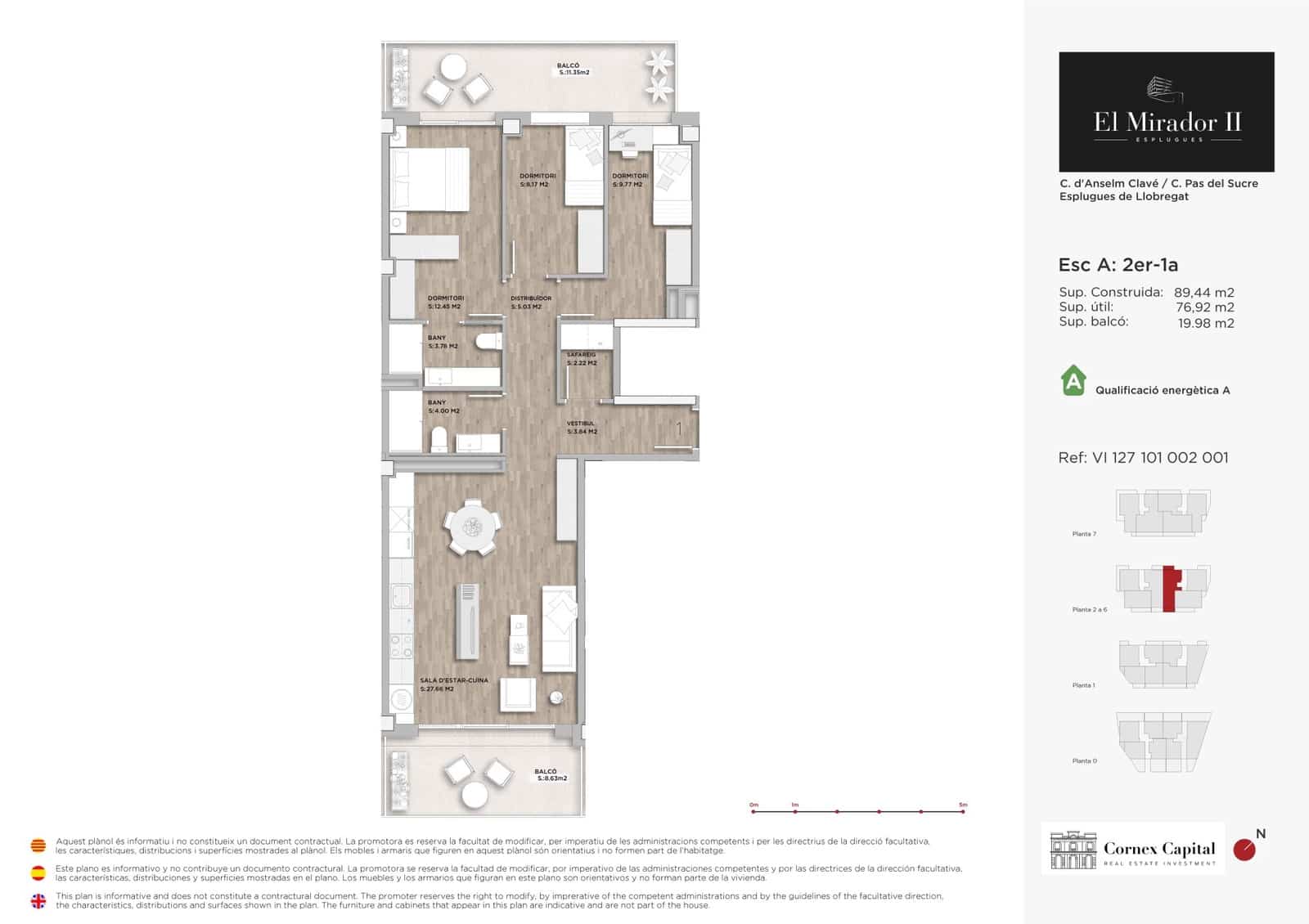 3 quarto Apartamento para venda em Esplugues de Llobregat com piscina garagem - 556 000 € (Ref: 8696574)