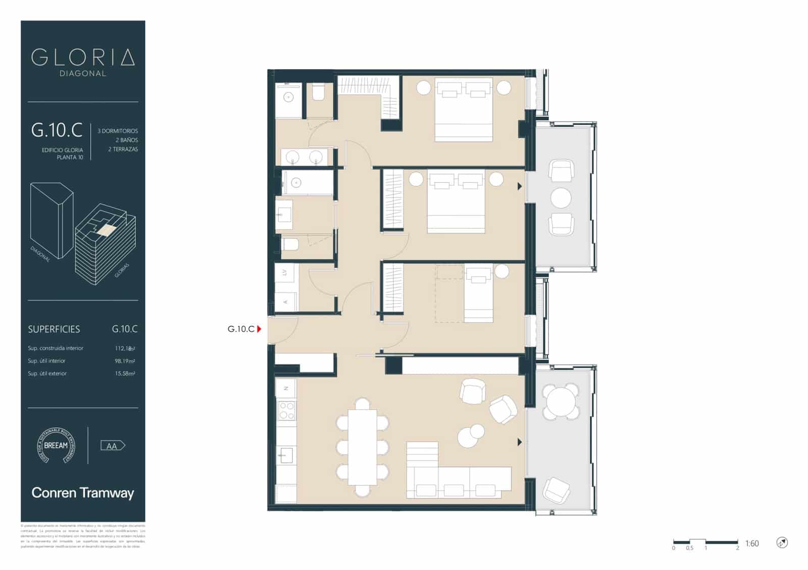 3 soveværelse Lejlighed til salg i Barcelona by med swimmingpool - € 1.970.000 (Ref: 8988793)