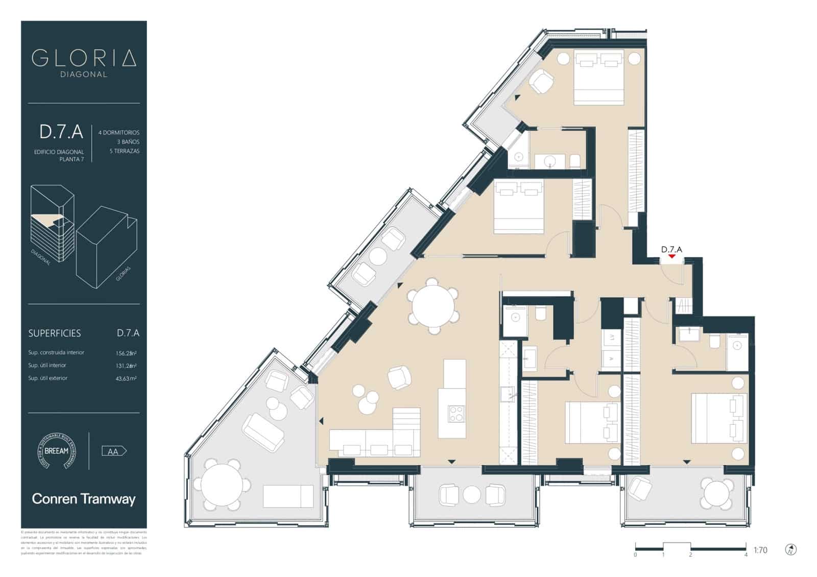 3 sovrum Lägenhet till salu i Barcelona stad med pool - 2 600 000 € (Ref: 9272383)