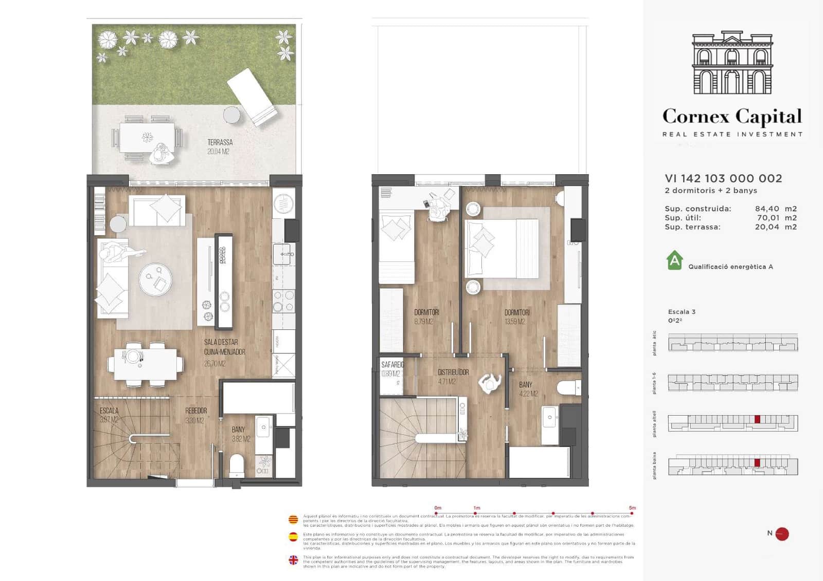 2 makuuhuone Huoneisto myytävänä paikassa Barcelona kaupunki mukana uima-altaan - 490 000 € (Ref: 9468223)