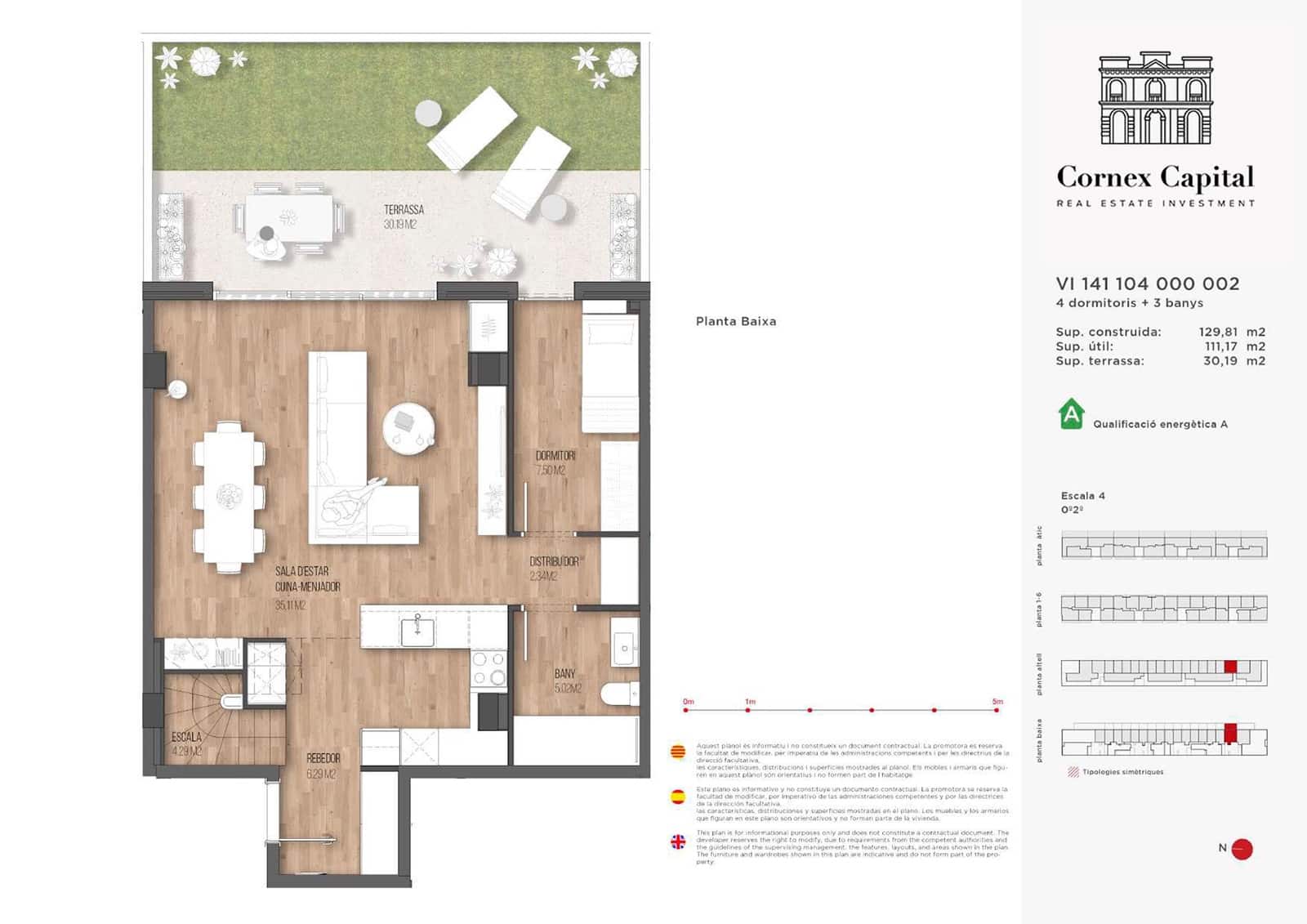 4 makuuhuone Huoneisto myytävänä paikassa Barcelona kaupunki mukana uima-altaan - 750 000 € (Ref: 9468228)