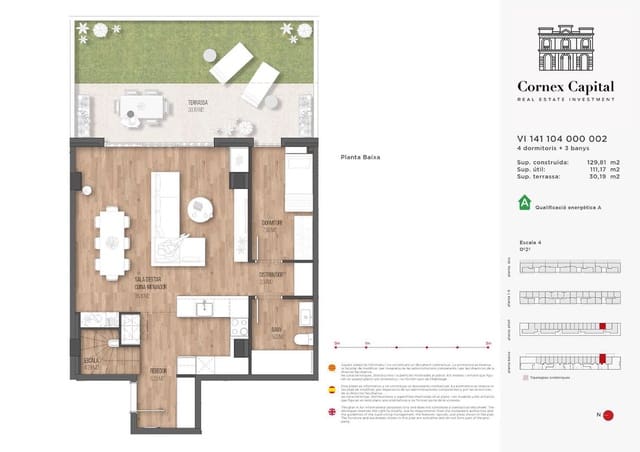 4 chambre Appartement à vendre à Sant Andreu, Barcelone ville avec piscine garage - 795 000 € (Ref: 9468228)