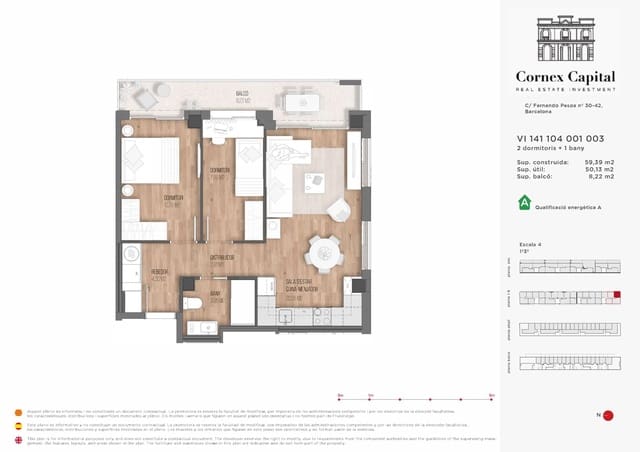 2 camera da letto Appartamento in vendita in Sant Andreu de Palomar, Barcelona città con piscina - 393.000 € (Rif: 9468229)