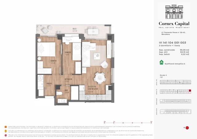2 sovrum Lägenhet till salu i Sant Andreu, Barcelona stad med pool garage - 467 000 € (Ref: 9468229)