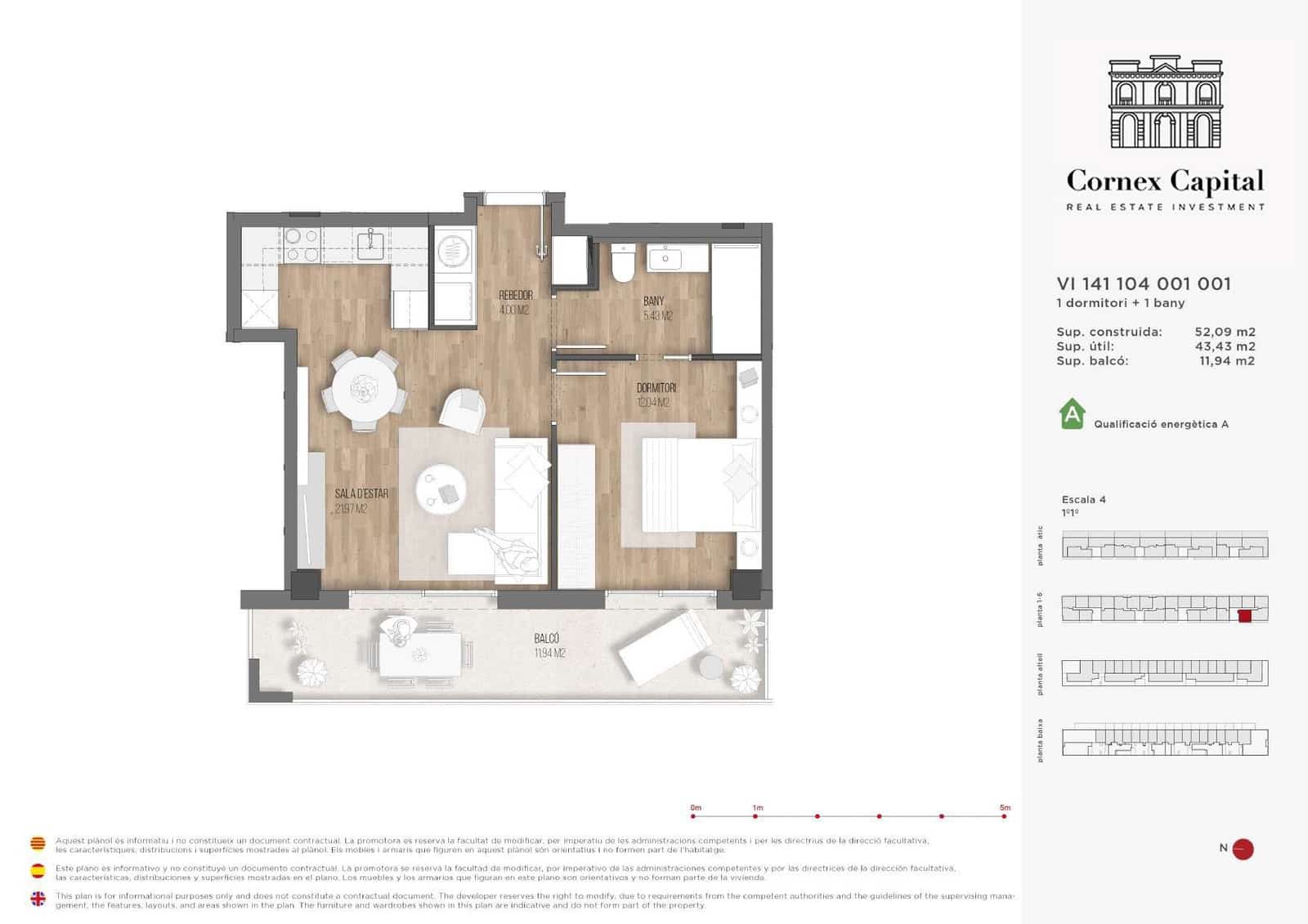 1 quarto Apartamento para venda em Barcelona cidade com piscina - 321 000 € (Ref: 9468234)