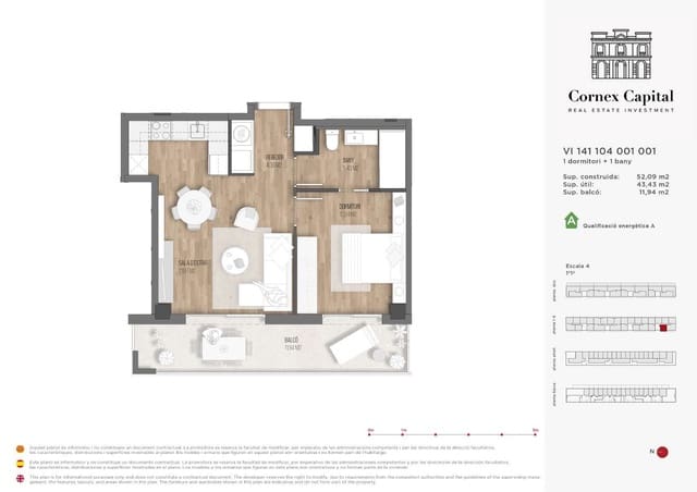 1 quarto Apartamento para venda em Sant Andreu de Palomar, Barcelona cidade com piscina - 321 000 € (Ref: 9468234)