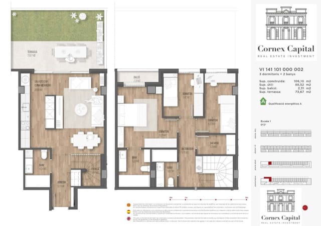 3 sypialnia Apartament na sprzedaż w Sant Andreu, Miasto Barcelona z basenem garażem - 714 000 € (Ref: 9468236)