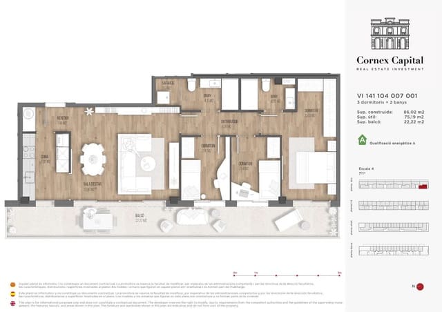 4 makuuhuone Huoneisto myytävänä paikassa Sant Andreu de Palomar, Barcelona kaupunki mukana uima-altaan - 617 000 € (Ref: 9468239)