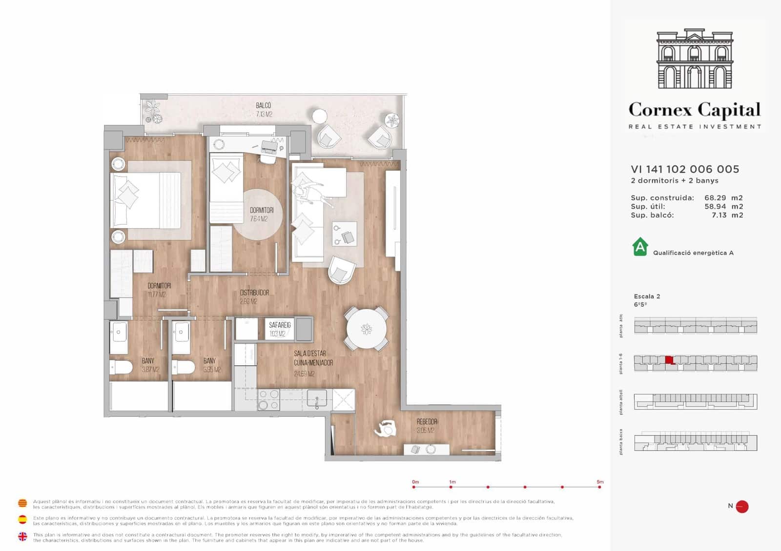 2 slaapkamer Appartement te koop in Barcelona stad met zwembad - € 453.000 (Ref: 9468240)