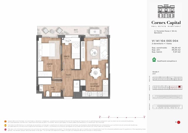 2 camera da letto Appartamento in vendita in Sant Andreu de Palomar, Barcelona città con piscina - 386.000 € (Rif: 9585968)