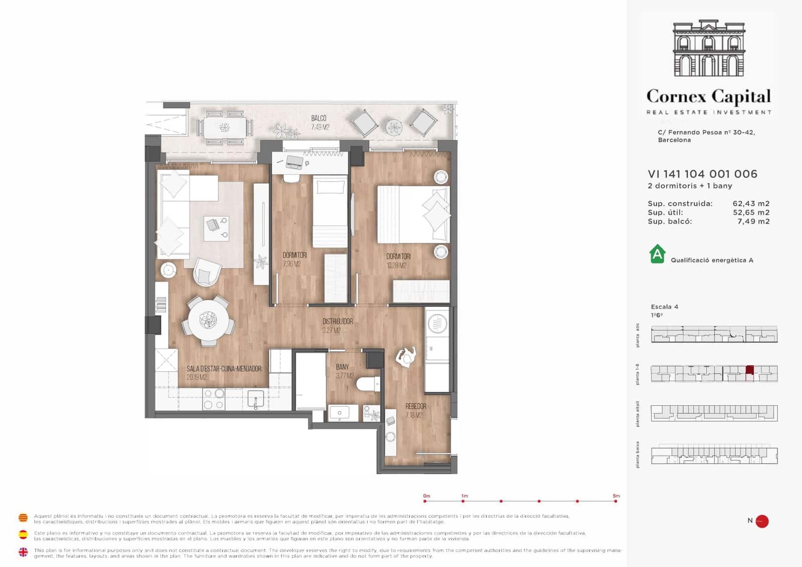 Apartamento de 2 habitaciones en Barcelona ciudad en venta con piscina - 389.000 € (Ref: 9585969)
