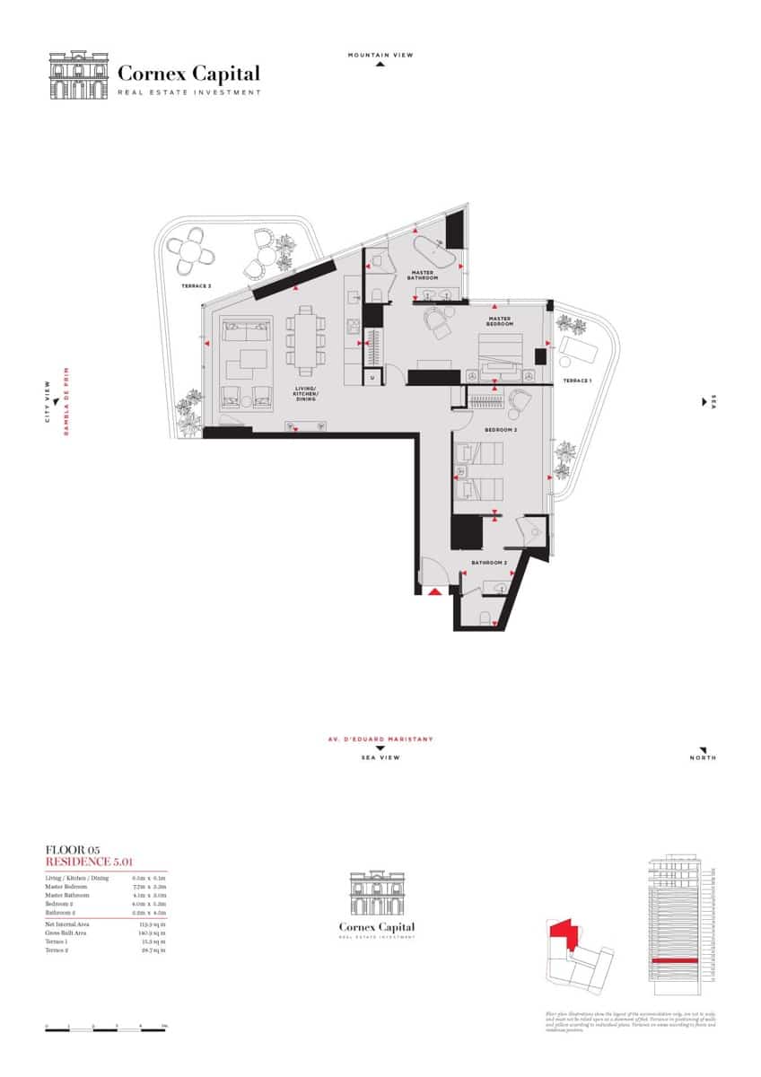 2 soverom Leilighet til salgs i Barcelona by med svømmebasseng garasje - € 1 431 712 (Ref: 9634063)