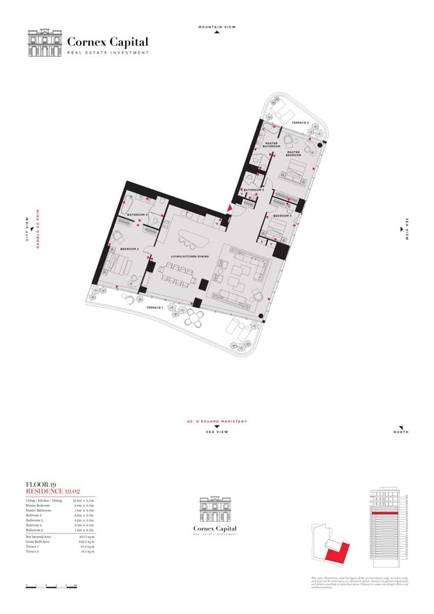3 soverom Leilighet til salgs i Barcelona by med svømmebasseng garasje - € 3 558 123 (Ref: 9634065)