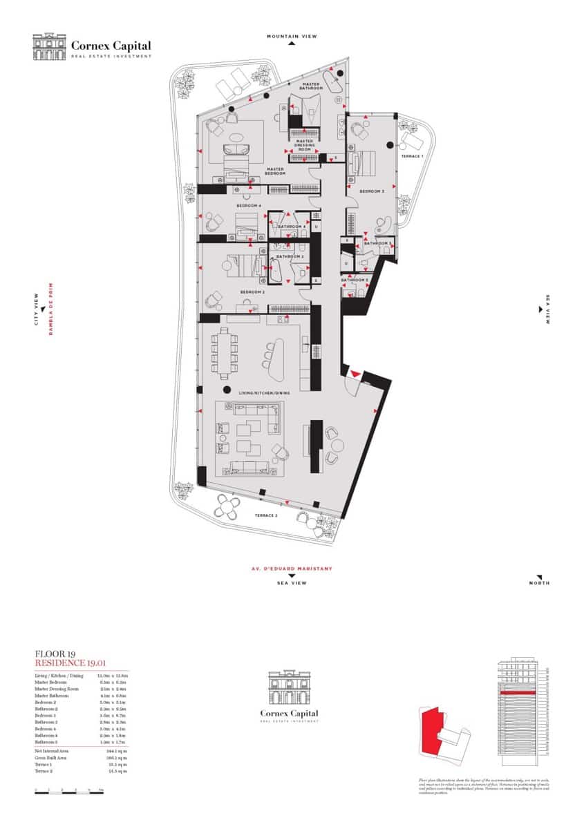 4 makuuhuone Huoneisto myytävänä paikassa Barcelona kaupunki mukana uima-altaan 
autotalli - 5 630 213 € (Ref: 9634068)