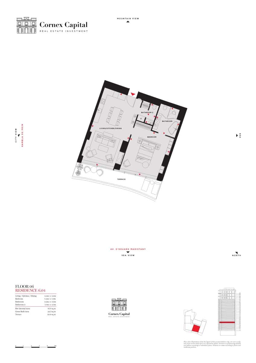 1 soverom Leilighet til salgs i Barcelona by med svømmebasseng garasje - € 1 196 460 (Ref: 9634071)