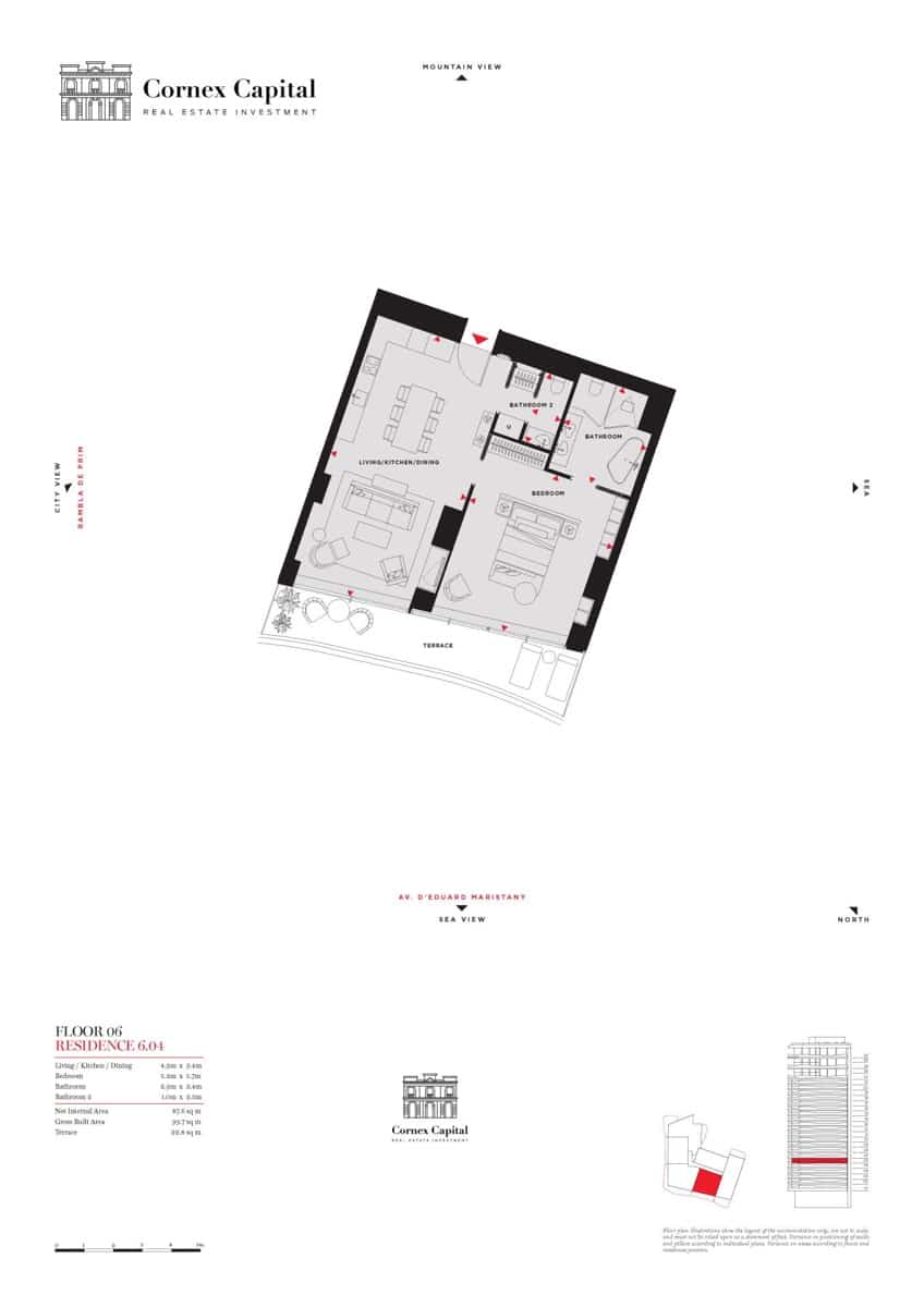 1 soverom Leilighet til salgs i Barcelona by med svømmebasseng garasje - € 1 196 460 (Ref: 9634071)