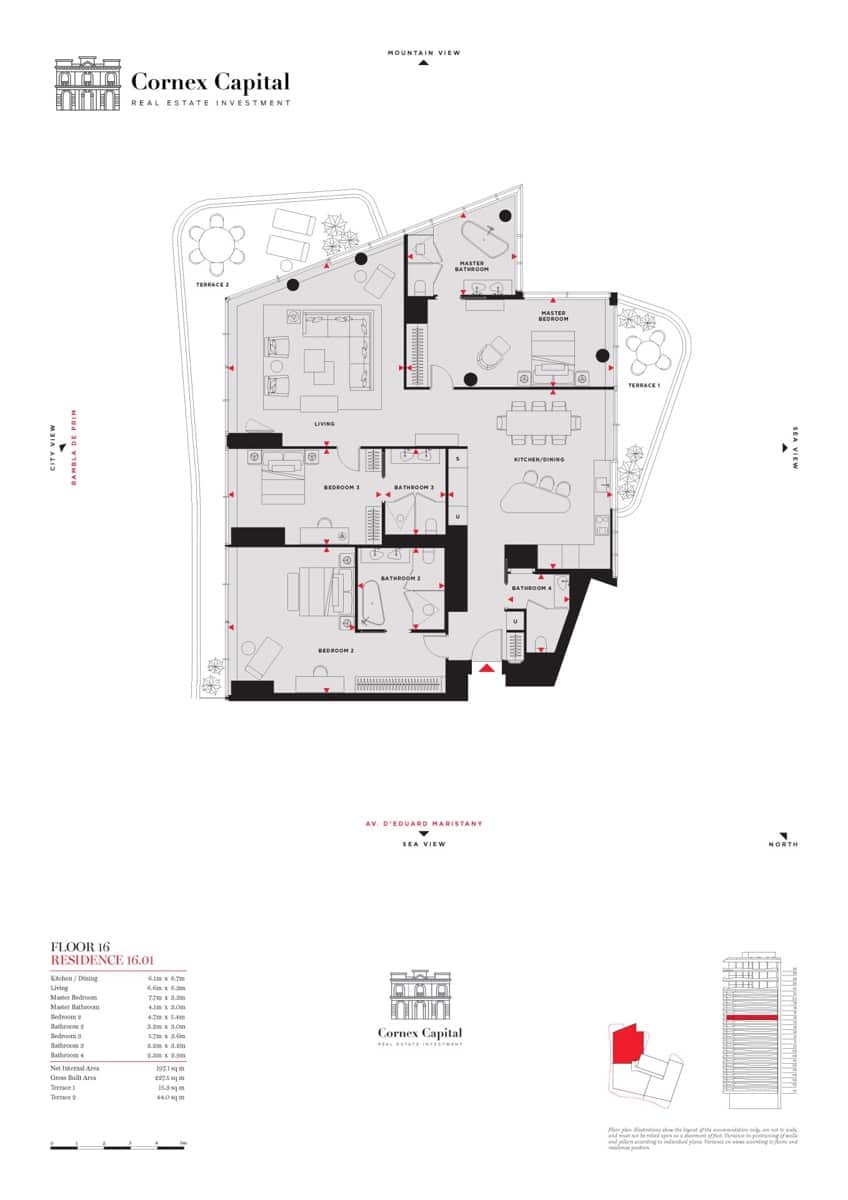 3 soverom Leilighet til salgs i Barcelona by med svømmebasseng garasje - € 3 269 872 (Ref: 9634073)