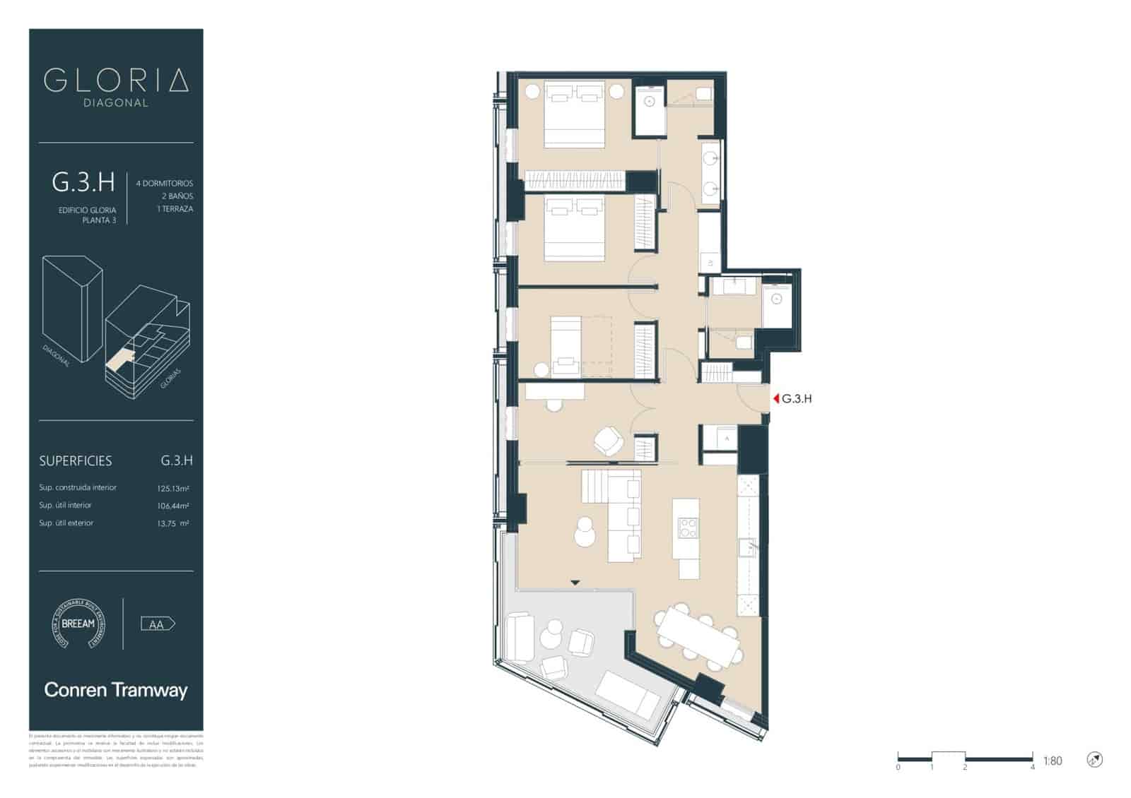 4 bedroom Apartment for sale in Barcelona city with pool - € 1,560,000 (Ref: 9855307)