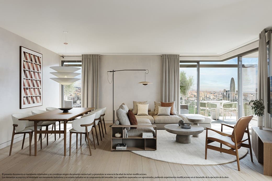 Apartamento de 2 habitaciones en Barcelona ciudad en venta con piscina - 1.070.000 € (Ref: 9855310)