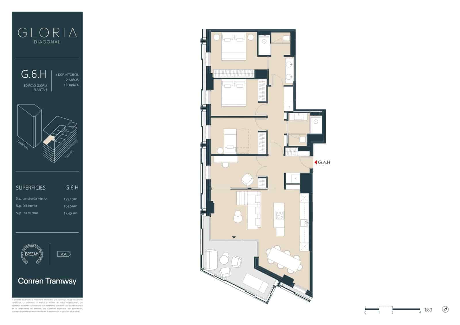 4 bedroom Apartment for sale in Barcelona city with pool - € 1,740,000 (Ref: 9855314)