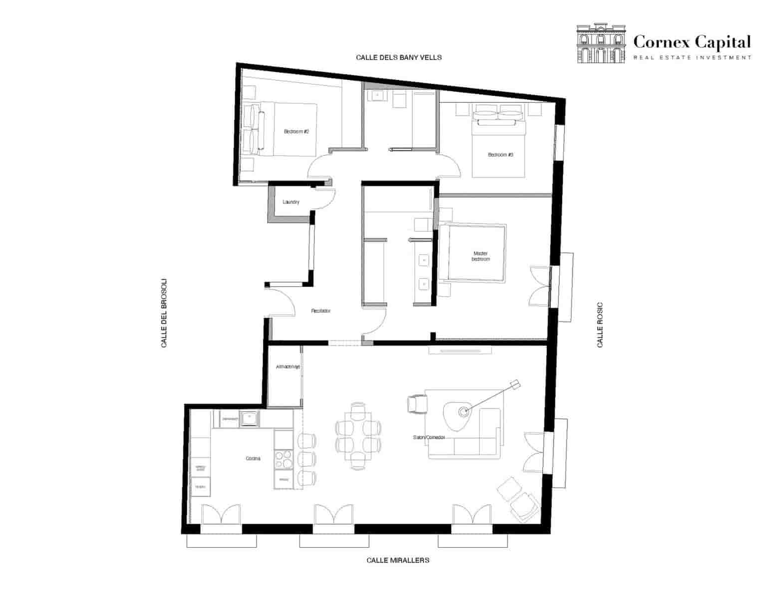 3 sovrum Lägenhet till salu i Barcelona stad - 795 000 € (Ref: 9902020)