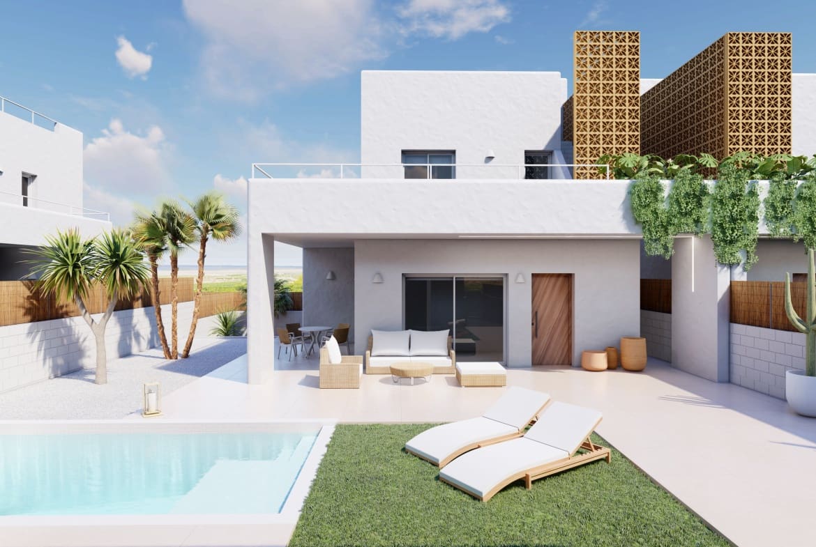 Chalet de 3 habitaciones en Pilar de la Horadada en venta con piscina garaje - 439.000 € (Ref: 8045907)