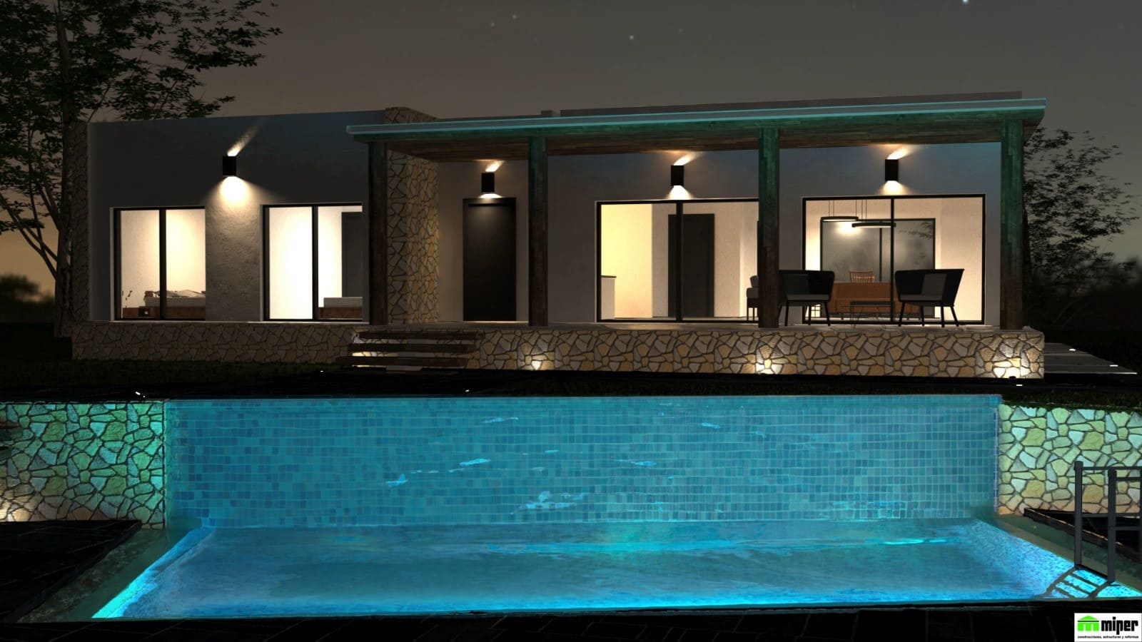 Chalet de 3 habitaciones en Pinoso en venta con piscina garaje - 389.000 € (Ref: 10019576)