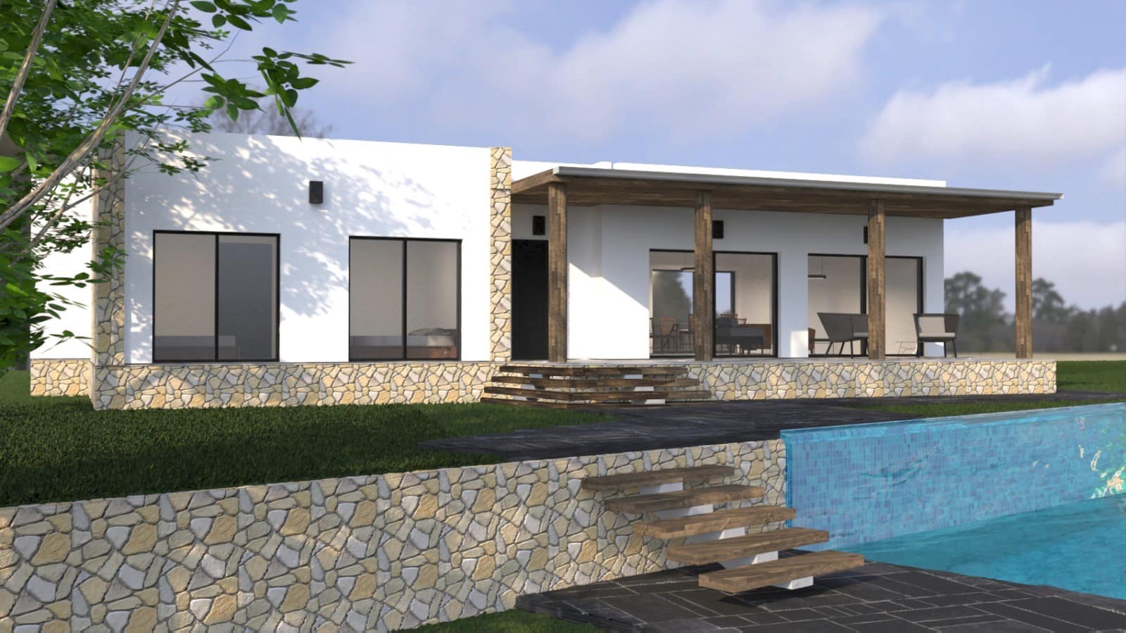 Chalet de 3 habitaciones en Pinoso en venta con piscina garaje - 389.000 € (Ref: 10019576)