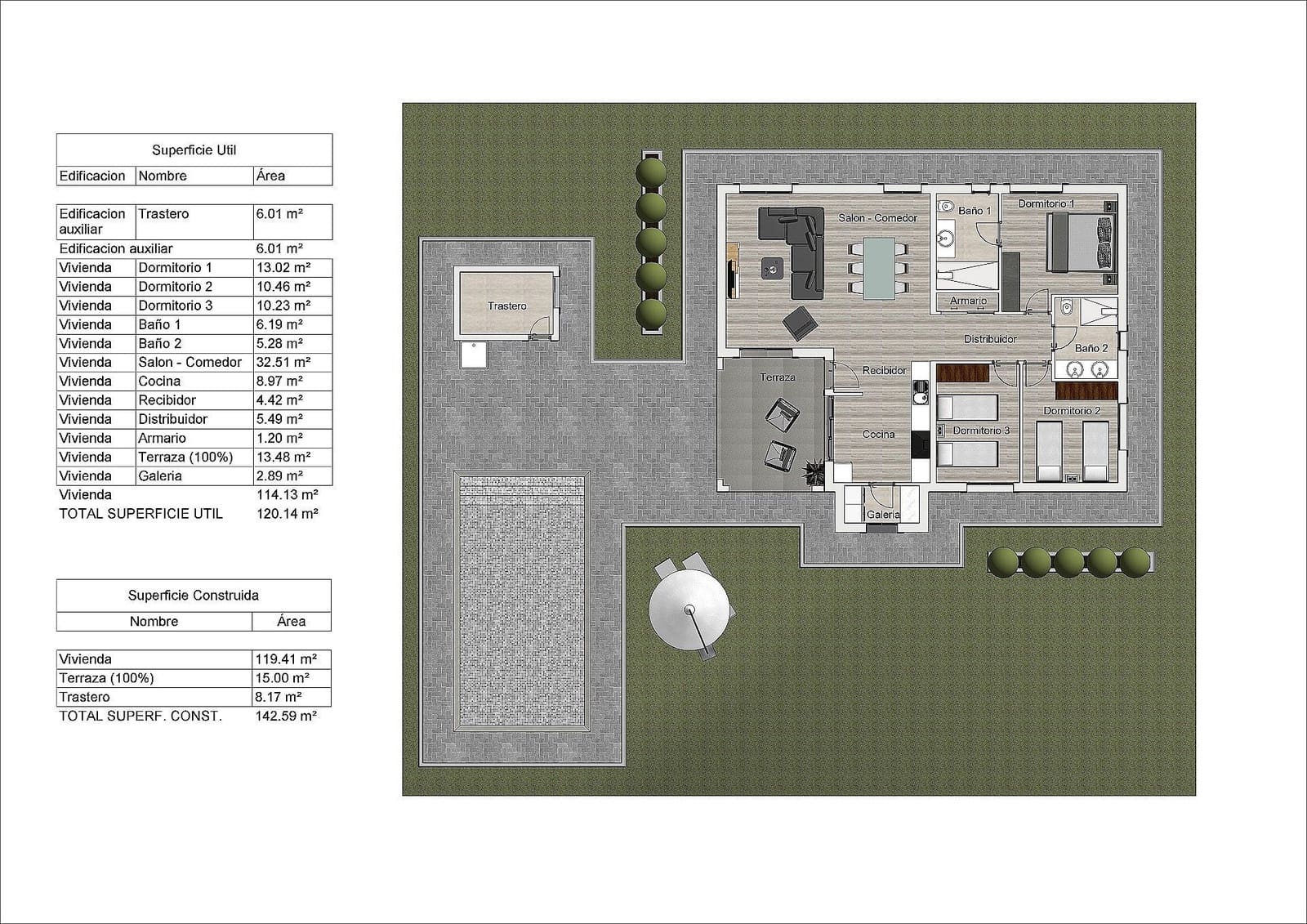 2 makuuhuone Huvila myytävänä paikassa Pinoso - 256 000 € (Ref: 8882357)