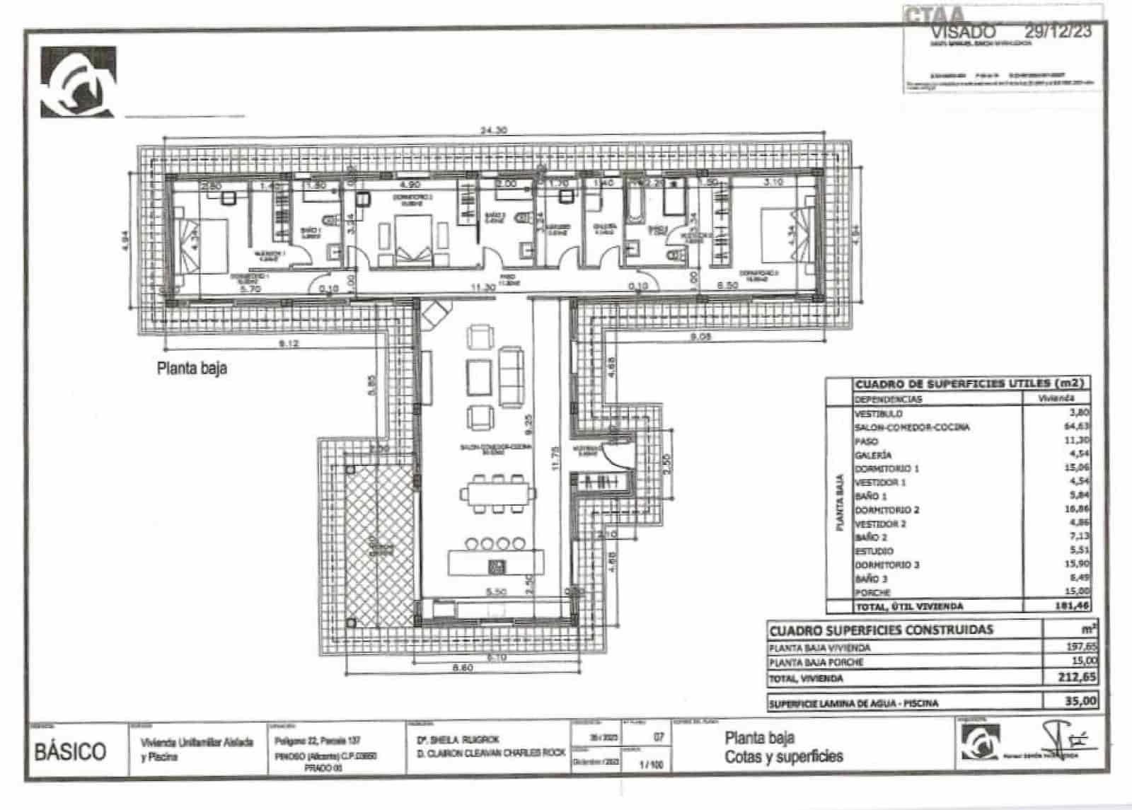4 bedroom Villa for sale in Pinoso with pool - € 549,000 (Ref: 9251555)