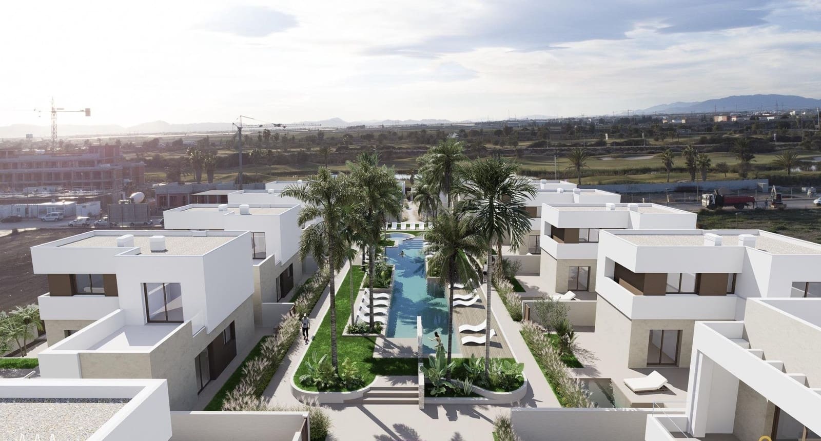 3 chambre Bungalow à vendre à Los Alcazares avec piscine garage - 350 000 € (Ref: 9872533)