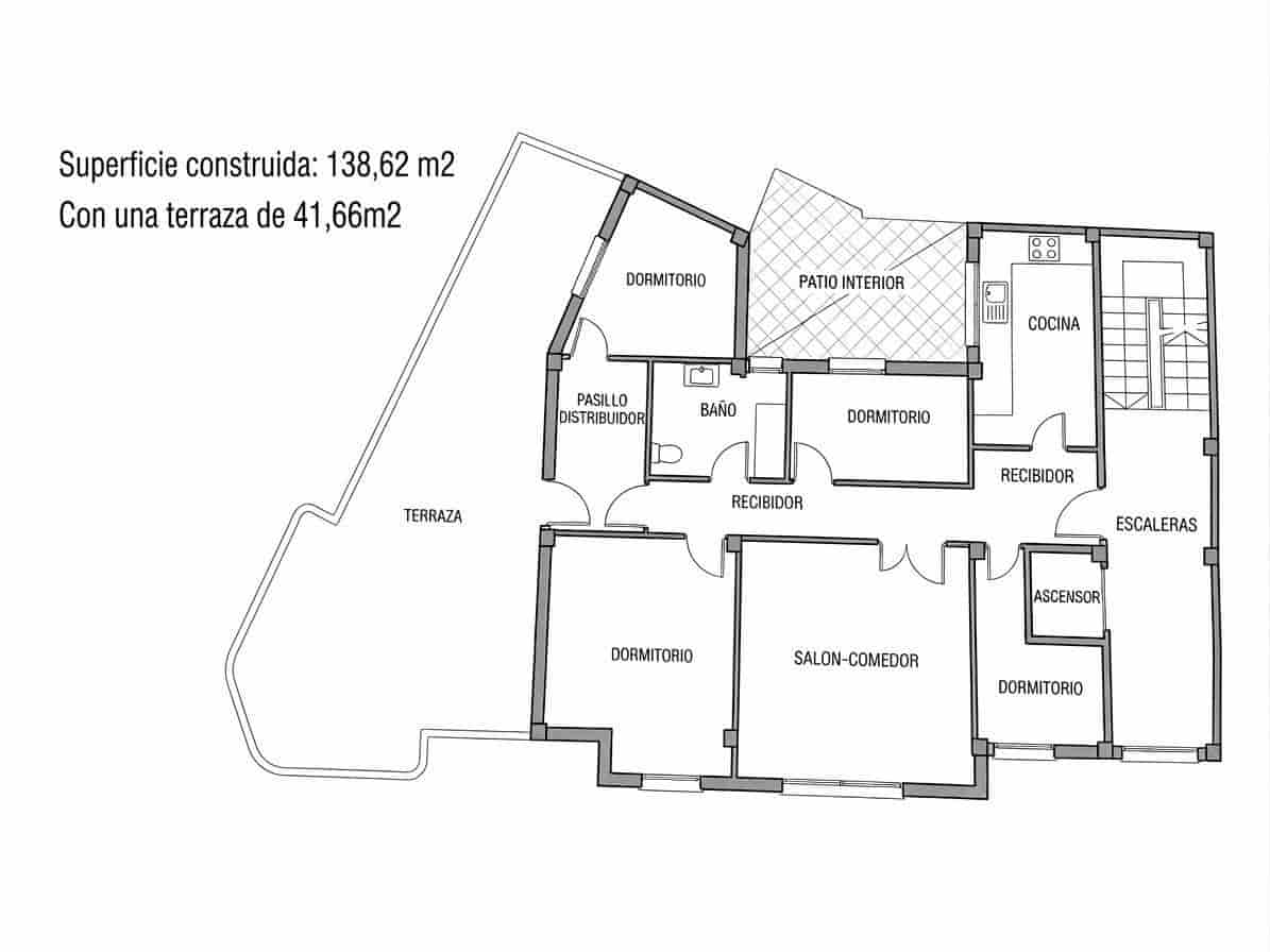 4 soveværelse Penthouse til salg i Almeria by - € 265.000 (Ref: 10047338)