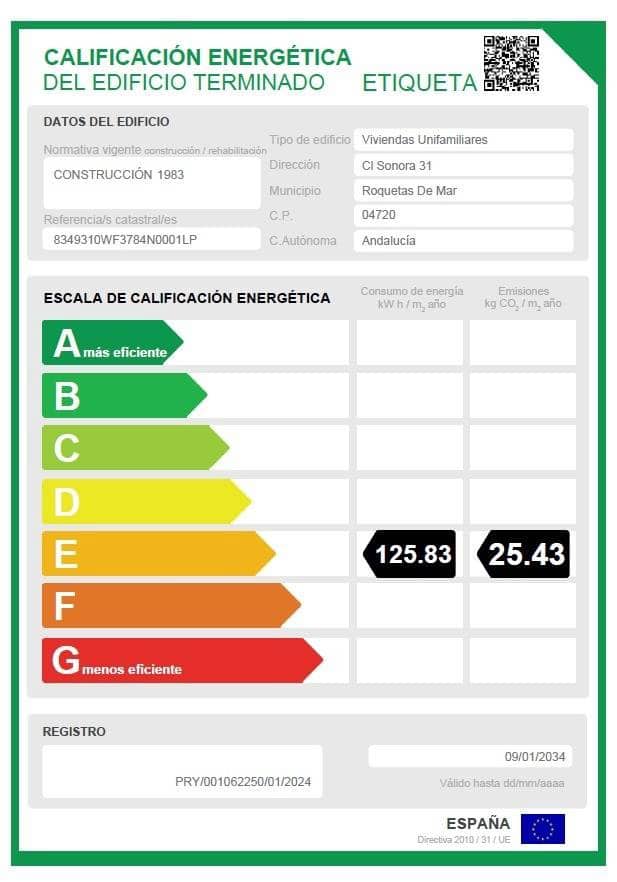 5 bedroom Villa for sale in Aguadulce (Almeria) with pool garage - € 420,000 (Ref: 8099801)