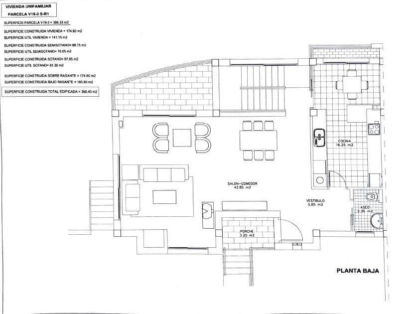 3 makuuhuone Rivitalo myytävänä paikassa Huercal de Almeria mukana uima-altaan - 580 000 € (Ref: 8533856)